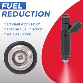 EVERESTWAY Fuel Injector Set of 6 Compatible for 2001-2004 Ford Mustang 2001-2003 Ranger 2003-2005 Taurus 1999-2003 Windstar Compatible for 2001-2003 Mazda B3000 3.0L 3.8L V6 Replaces FJ332