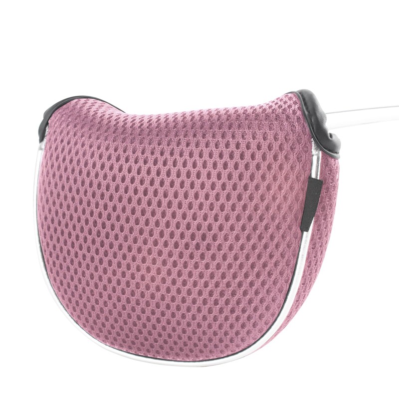 Andux Mesh Mallet Putter Cover Golf Putter Head Covers Pink,