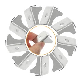 Operitacx 3 Sätze Zubehör Für Aktenschränke Unter Regalklammern Für Regale Installation Schnappverschluss Schreibtischregal Schrank Clips Regalclip Aus Metall Eisen Silber 10 Stück * 3