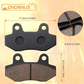 Cnornus Front and Rear Brake Pads for HYOSUNG GT 125R GT 250 GV650 125 Aquilla 2006-2011 GT 250R 2007-2011 GT650S GT 650 Naked 2004-2006 RX125 RT Karion 125 XX RX RX 125Enduro 2000-2006