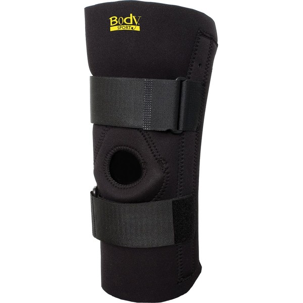 Body Sport Neoprene Knee Brace with Removable Stays – Knee Compression Sleeve for Joint Support and Pain Relief – XX-Large – 19-Inch to 21-Inch
