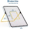 7 x 4 FT Volleyball Rebounder Net with 5 Adjustable