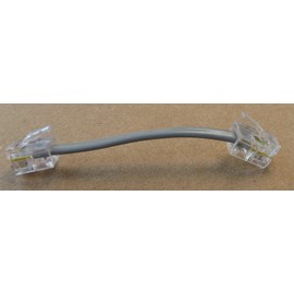 D2741 3 inch 4 Conductor [-] Silver Satin Telephone Phone Line Cable Cord Wire- Used For 1 Or 2 Phone Lines RJ11 / RJ14 Type End- Commonly Used In Most Residential Homes, Lots Of Small Business Also
