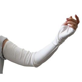 Instyle Japan 100% Silk, UV Protection, Arm Cover, For Women & Men, Long Length, Cold Feeling, Cooling Effect, For Sensitive Skin, Silk, Sun Protection & Cooling Protection, Solid, Stylish, Arm