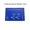 VANCOCO Angled Traditional Radiator Valve (Pair) - Traditional Chrome Radiator