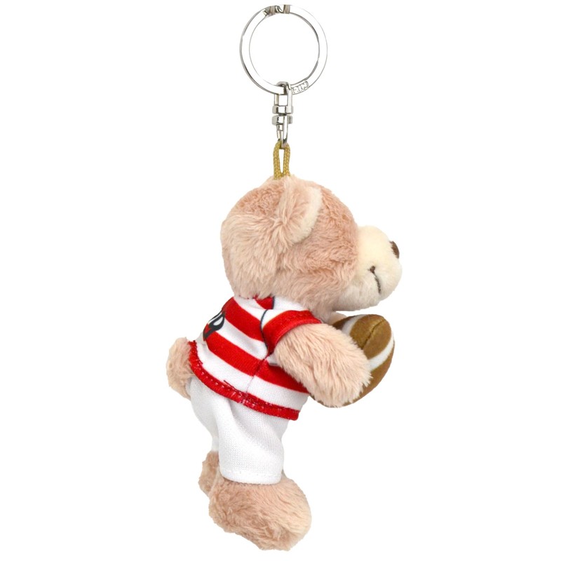 Niki Love Bear/Rugby Keychain 3.9 inches (10 cm) for Kids,