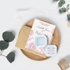DesignSter Ring Box for Wedding Ceremony Square 3 Slots Velvet