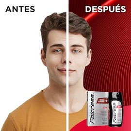 Folcress Shampoo - + Fuerza y Grosor, para Hombre, Shampoo capilar revitalizante, ideal para cabello delgado o con tendencia a la caída, fortalece, limpia y protege - 260 ml