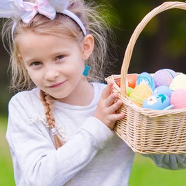 6PC Easter Peeps Bunny Earring Set Sparking Rabbit Dangle Earrings Colorful Wooden Rabbit Earrings Bulk Cute Easter Earring for Women Jewelry Accessorie (Colorful-B)