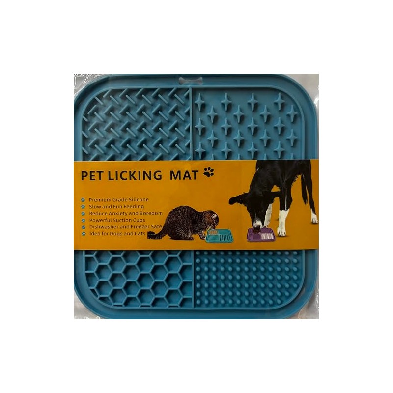 Leckmatte für Hunde und Katzen aus Silikon, Anti-Stress, langsame Fütterung,