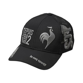 Cox Sportif LG5SCP06M Men's Cap, Mesh, Cooling Sensation, Absorbent, Quick Drying, Sporty Golf, BK00 (Black)