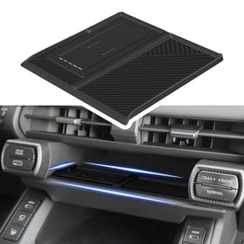 Wireless Charging Protective Mat for Toyota RAV4 2026, Silicone Anti-Slip Center Console Wireless Charger Cover Pad, Interior Accessories for RAV4 2026 Black