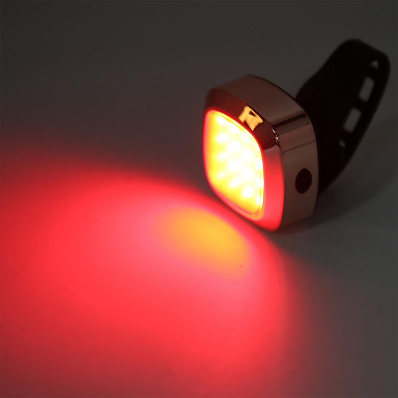 Intelligent Bike Tail Light Waterproof Rechargeable Intelligent Bicycle Brake Induction