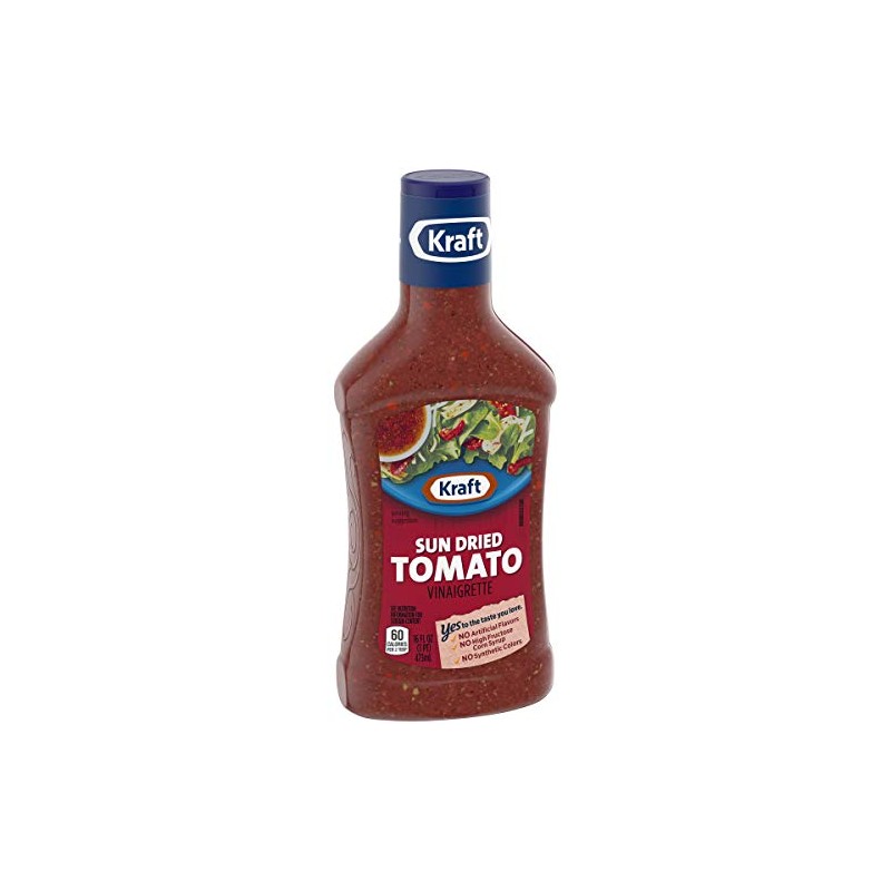 Kraft Sun Dried Tomato Vinaigrette Salad Dressing (6 ct Pack,