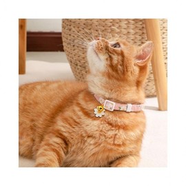LuminaD Cat Cute Bell Flower Collar Pet Fashion for Small Dogs Select/Yellow
