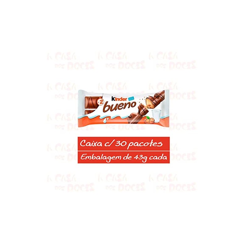 Ferrero Kinder Bueno Wafer Cookies, 1.5 Ounce (43 g) (Pack