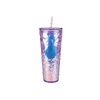 PRISTINE ENTERPRISE Crystal Effect Reusable Cold Cup with Straw, 710ml,