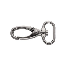 Pack of 5 Premium Swivel Carabiner Hooks for Bags Carabiner Hook Webbing Key Ring (Antique Silver, 25 mm)