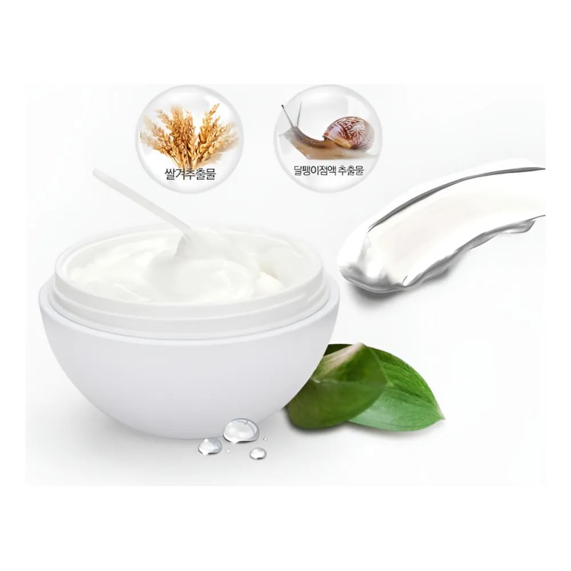 Crema Coreana_ Aclarante Y Antiarrugas Baba De Caracol_5pz Normal Danoche
