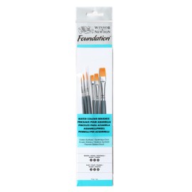 Winsor & Newton Foundation - Juego de Pinceles para Acuarela, SH, Redondo y
