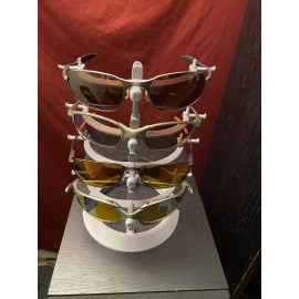 Oakley Sunglasses Holder Display Stand Gunmetal Grey Gray 4 Layers Decks Levels