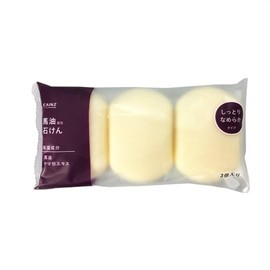 Cainz Soap, Contents: 4.8 oz (135 g) x 3 Pieces, Horse Oil Blended, Soap, Moist Smooth, Moisturizing, Solid, Hand Wash, Body Wash, Bath Size