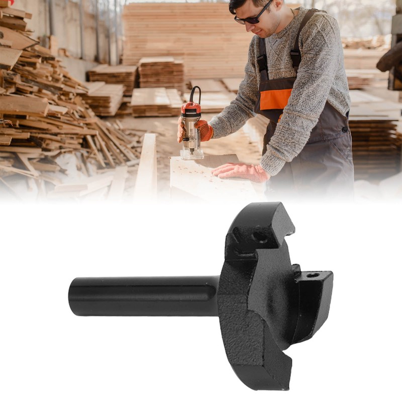 Black Spoilboard Surfacing Router Bit Cemented Carbide T Shape Router