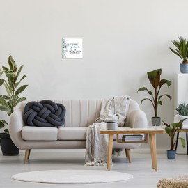 Stupell Industries Faith Bigger Than Fear Spiritual Quote Plant Greenery, Designed by Kim Allen Art, 12 x 12, Wall Plaque