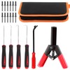 Rustark 47Pcs Upgraded Poly Rivet Gun Automotive Kit with 40Pcs