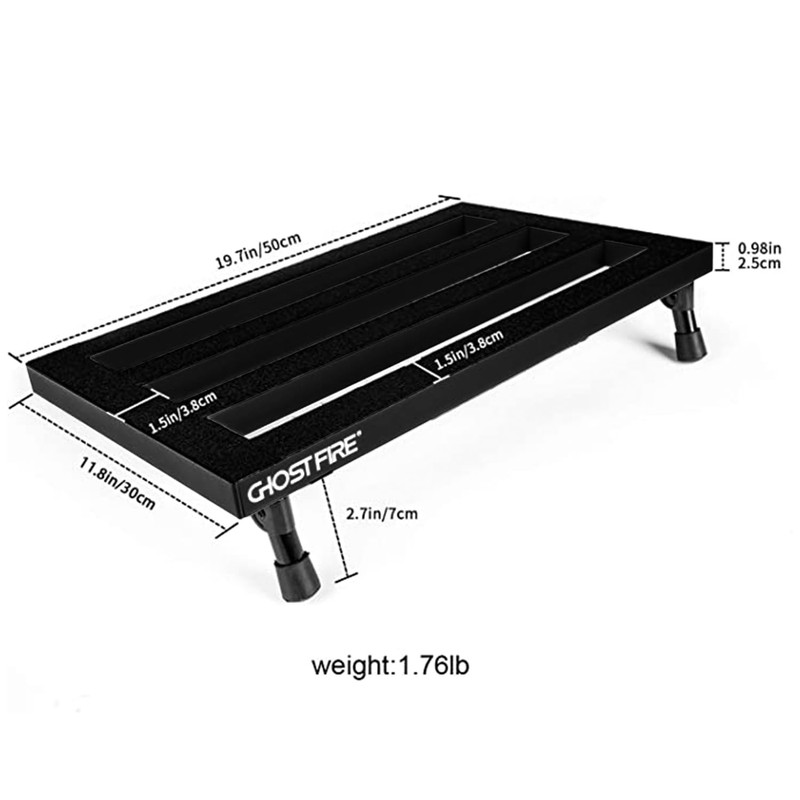 Ghost Fire Guitar Pedal Board Aluminum Alloy 1.76lb Super light