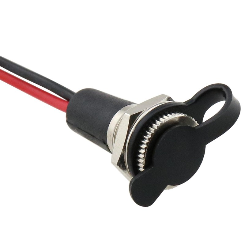Heyous 5PCS 5.5x2.1mm 10A DC-099 Power Jack Cord Socket Threaded