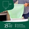 Cleanomic Compostable* 13 Gallon Trash Bags with Drawstring (3 Pack,