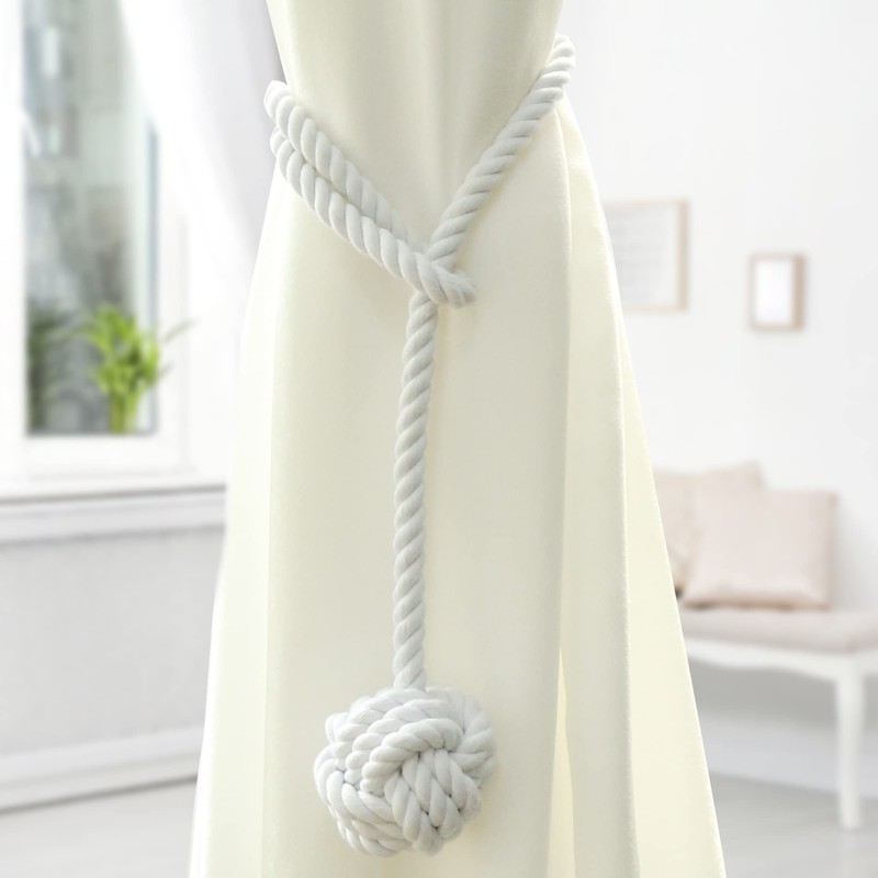 OCIOLI 2 Pieces Curtain Tiebacks Curtain Holdbacks Curtain Ties with