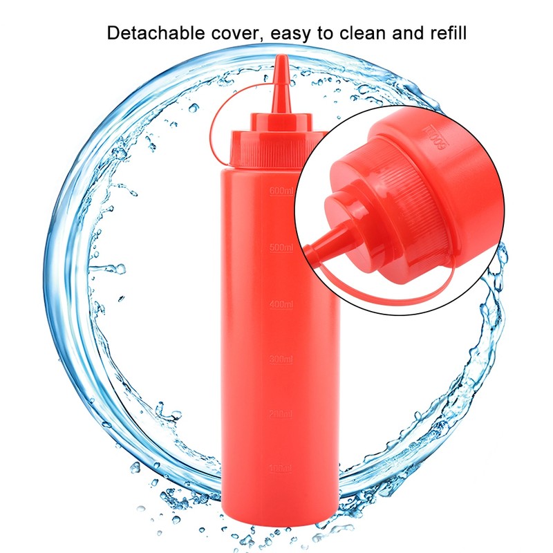 720ml 10pcs / Set Plastic Condiment Dispenser for Sauce Oil