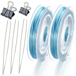 hibikurasu OPERON RUBBER BRACELET RUBBER WIRE CLIP FOR BRACELET ELASTIC CORD (SKY(SB) SKY BLUE