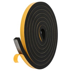 NAVK Dichtband Selbstklebend Gummidichtungsband fr Tren und Fenster, Bad und Dusche, Anti-K?lte, Wind, Tr Dichtung, Dichtband, Dichtungsband, Fensterdichtband, Fenstera (Schwarz, 15mmx12mmx3m)