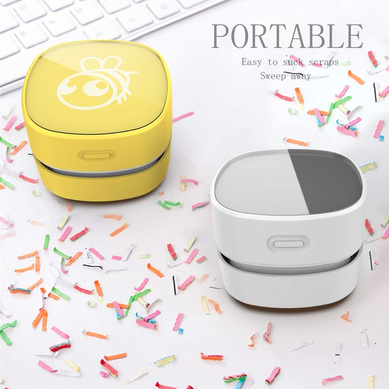 ODISTAR Desktop Vacuum Cleaner, Mini Table dust Sweeper Energy Saving,High