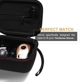 LTGEM Electric Shaver Case Compatible with FlexSeries Electric Head Hair Shaver, Bald Head Waterproof Razor Cases-Travel Protective Carrying Storage Bag (Only Case)