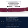 SEGMENTES Elastic Braided Belt, Set of 3 Extendable Belts for