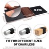 Realand 16pcs Felt Chair Leg Floor Protectors with Hook and