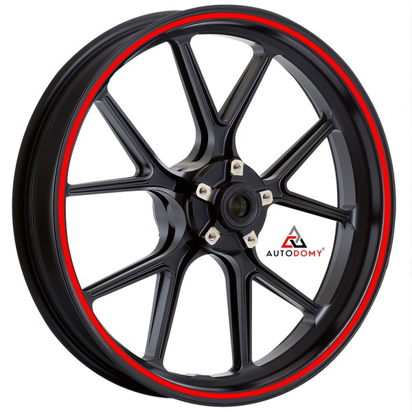 Autodomy Motorcycle Rim Sticker Complete Set for 2 Wheels 15