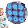 Nicear Magnetic Cube Clock Puzzle Double-Sided 3D Gear Mechanism Brain