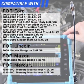 HHGKPVX Sensor de oxígeno O2 250-24701 aguas arriba abajo compatible con Ford F150 2004-2008 4.2L 4.6L 5.4L O2 Sensors # 234-4403 XL3Z9F472D 13117 (2 piezas)