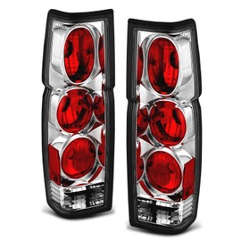 AmeriLite Chrome Replacement Brake Tail Lights Set For Hardbody D21 - Passenger and Driver Side