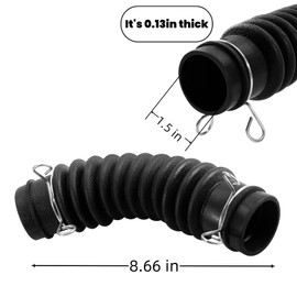 Hufopik 1 Pcs Washer Drain Hose Assembly AEM73213001 - Thicker Tub-to-Pump Connector with Stainless Steel Hose Clamps - Compatible with LG Washing Machines