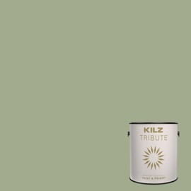 KILZ TRIBUTE Paint & Primer, Interior, Eggshell, Calm Forest, 1 Gallon