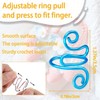 FANGWSSIBEI 4Pcs Crochet Tension Rings with 60Pcs Stitch Markers Crochet,