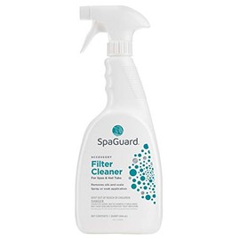 SpaGuard Filter Cleaner for Spas & Hot Tubs, 1 qt, Single, Removes Oils & Scale, Easy to Use, Helps Keep Water Clear