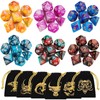 DND Dice, QMAY 6 x 7 Set Polyhedral Double-Color Dice