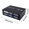YARCHONN VGA Switch Box Adapter 4 in 1 Out VGA